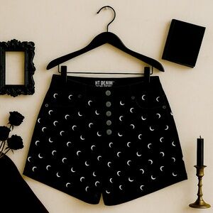 HT Denim Ultra High Rise Moon Jean Shorts 13